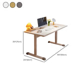 Adjustable Manufactured Wood T-Shape Computer Desk Image - 30
