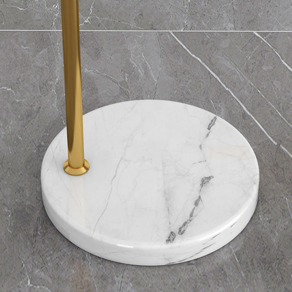 Adjustable Marble Side Table Modern Cone Floor Lamp Image - 17