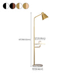 Adjustable Marble Side Table Modern Cone Floor Lamp Image - 24