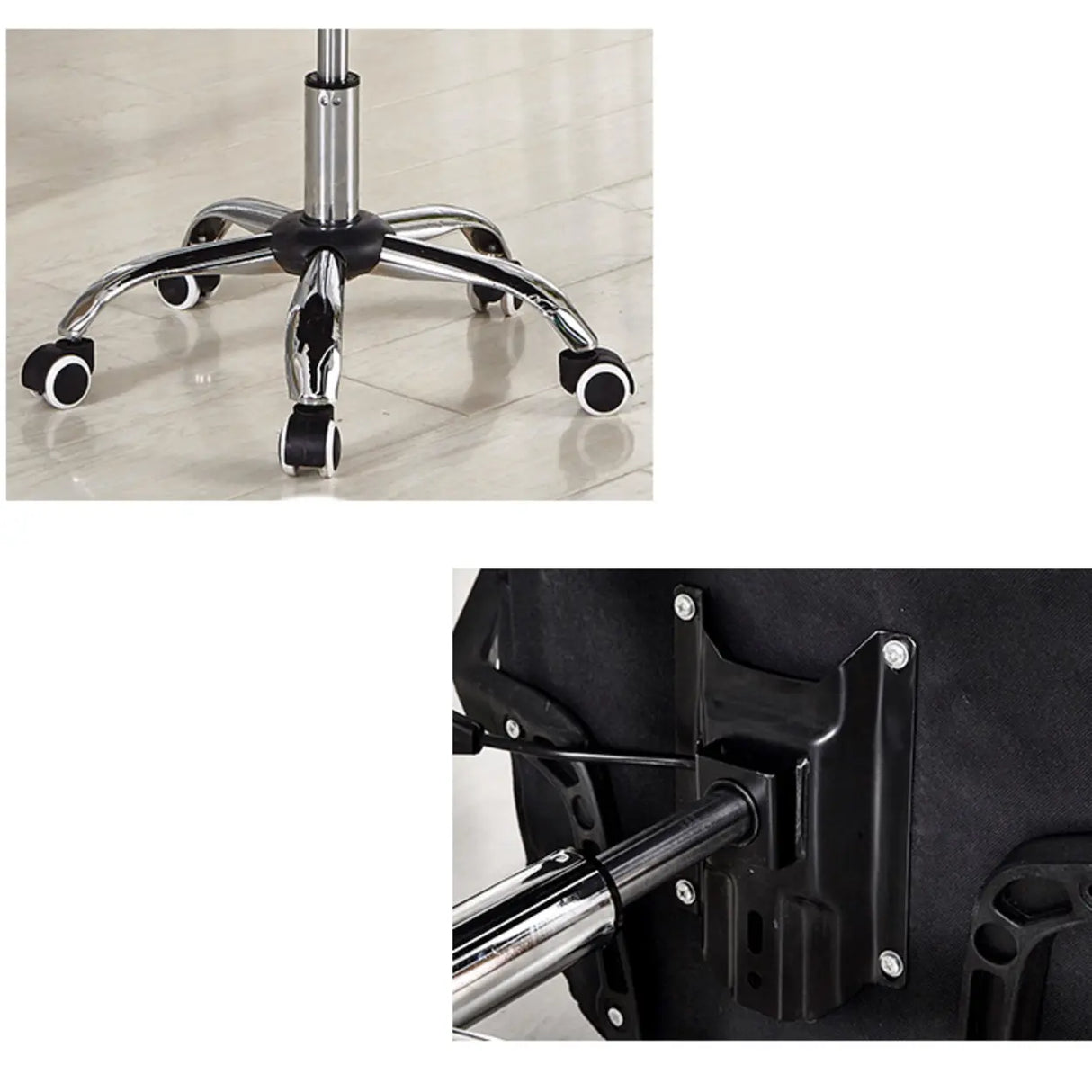 Adjustable Mesh Ergonomic Office Chair Black With Wheels Image - 10