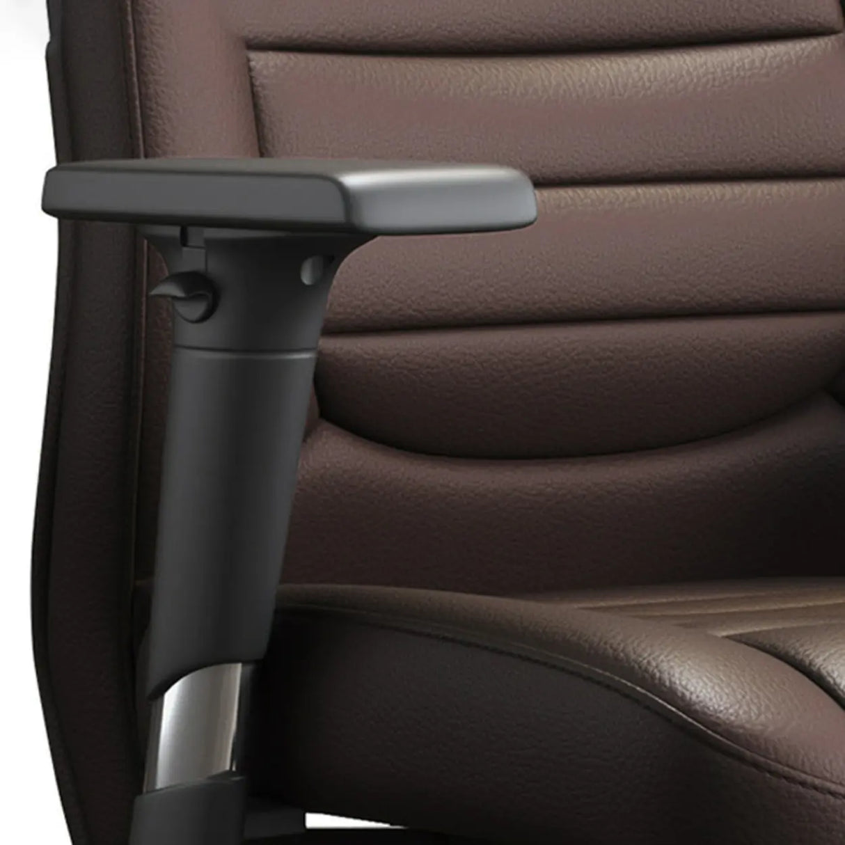 Adjustable Metal Ergonomic Leather Executive Office Chair Image - 20