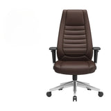 Adjustable Metal Ergonomic Leather Executive Office Chair Image - 9