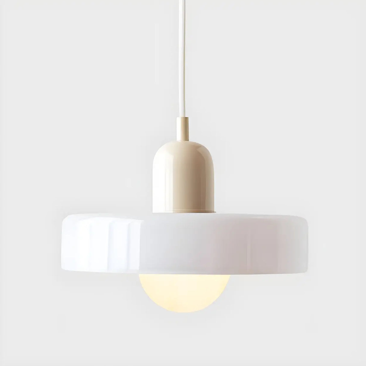 Adjustable Mini Glass Geometric Cord Pendant Light Image - 2