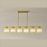 Adjustable Modern 6-Light Cylinder Island Pendant Light Image - 31