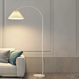 Adjustable Modern Black Dome Arched LED Floor Lamp Image - 2