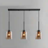 Adjustable Modern Glass Bell Island Hanging Lights Image - 4