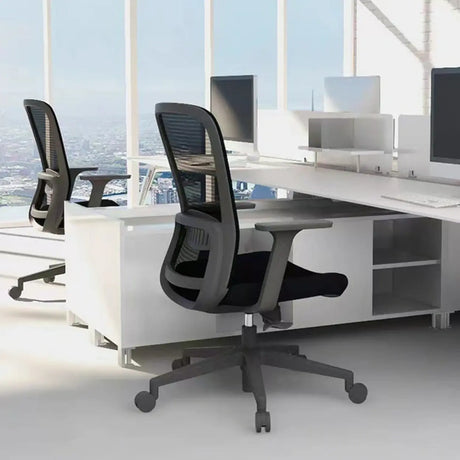 Adjustable Modern Lumbar Support Mesh Office Chair Image - 1