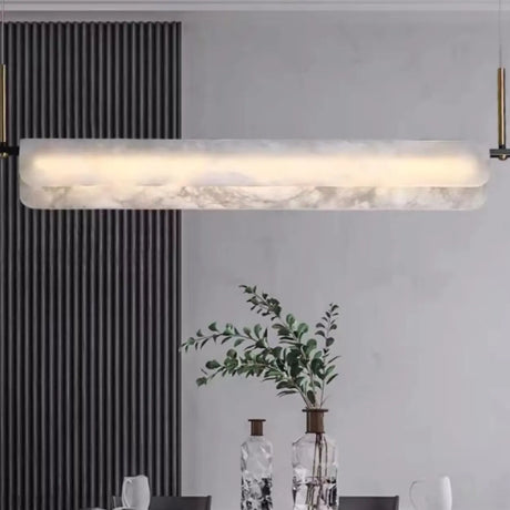 Adjustable Modern Rectangular Island Pendant Light Image - 1