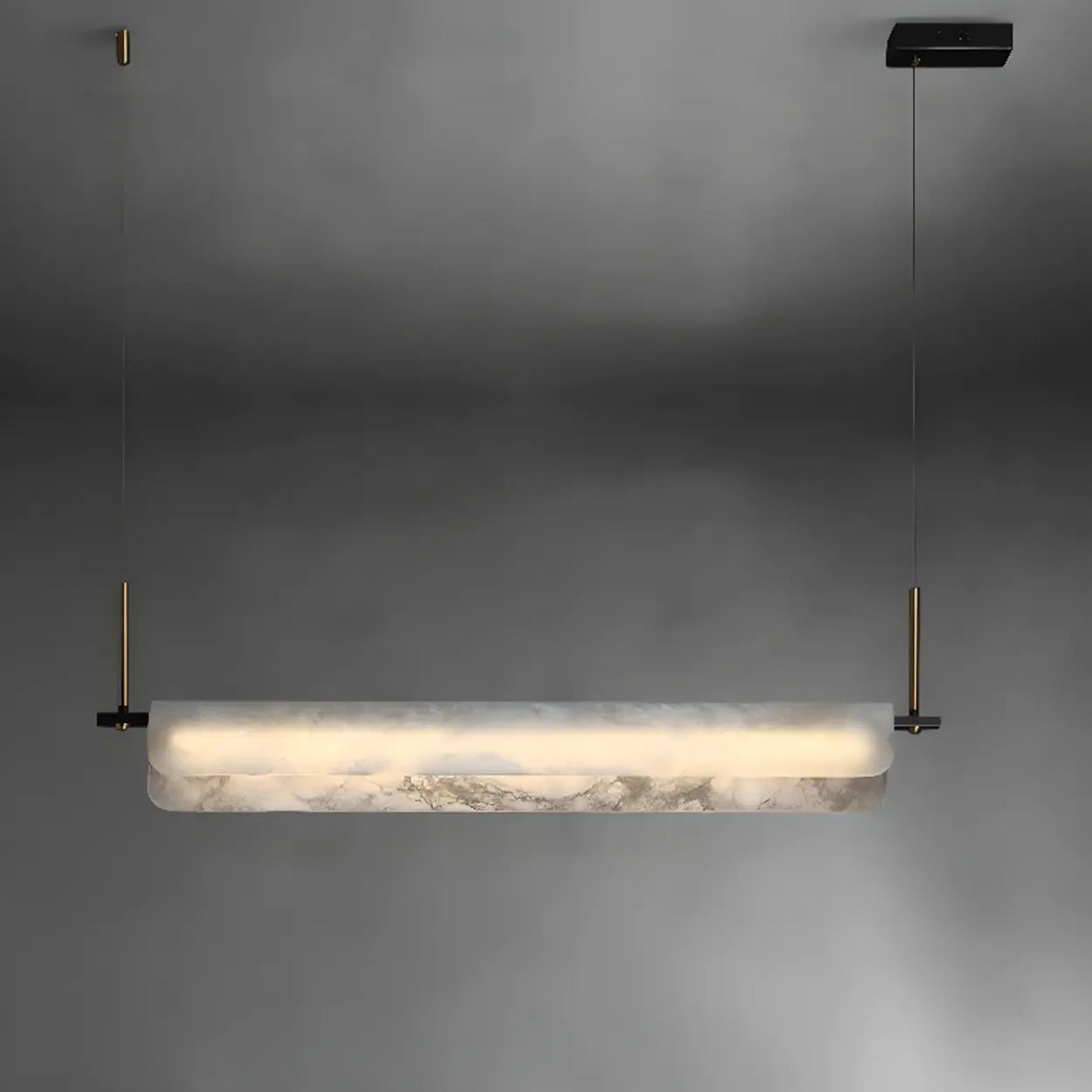 Adjustable Modern Rectangular Island Pendant Light Image - 2