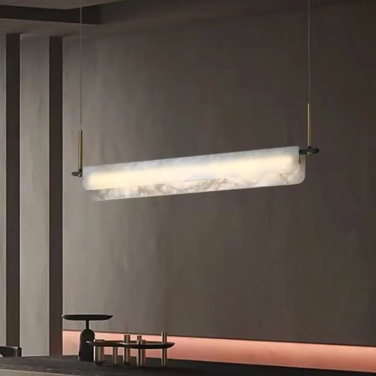 Adjustable Modern Rectangular Island Pendant Light Image - 3