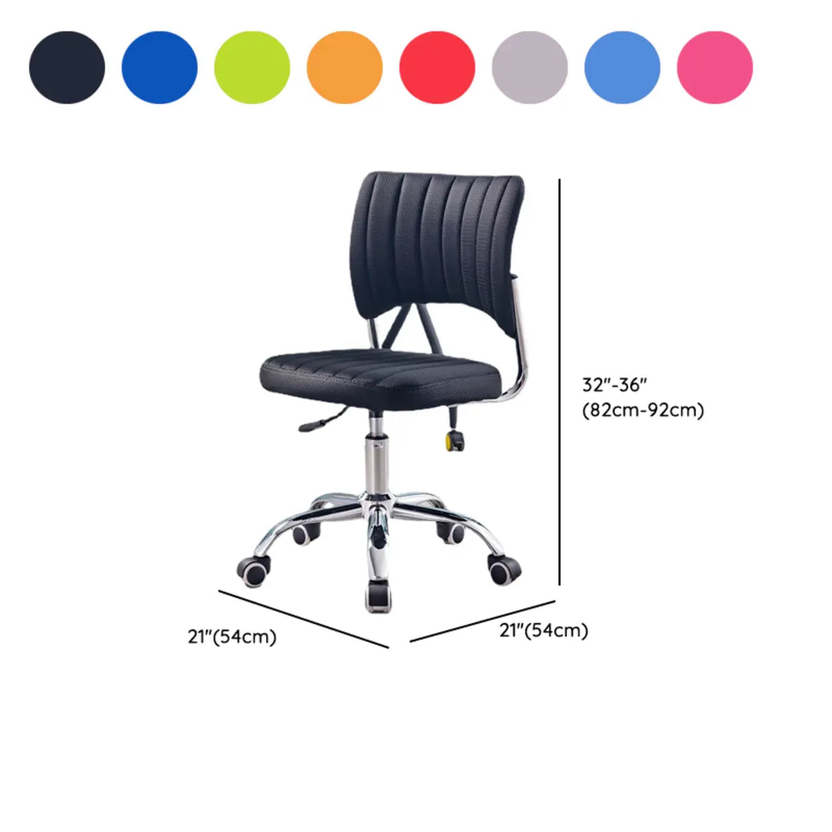 Adjustable Modern Swivel Leather Office Chair with Wheels 