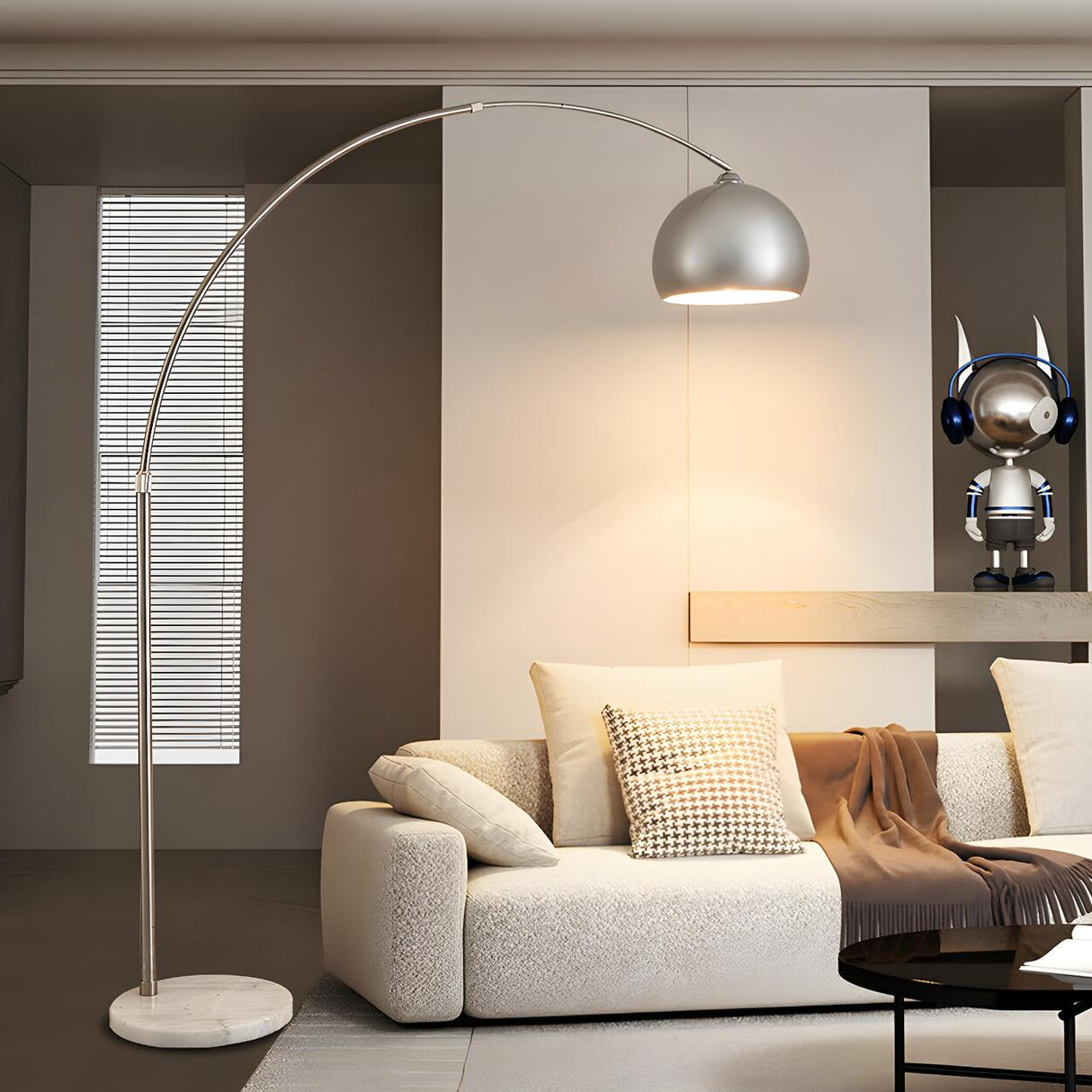 Adjustable Multiple Colors Dome and Arch Floor Lamp Image - 16