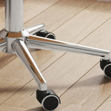 Adjustable Orange Ergonomic PU Leather Home Office Chair Image - 9