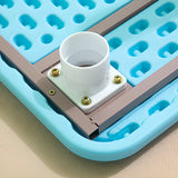 Adjustable Pink Blue Rectangle Toddler Table Chair Set Image - 11