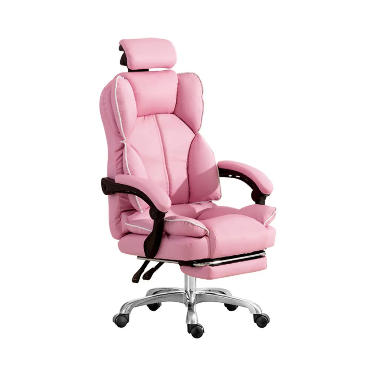 Adjustable Pink Ergonomic Swivel Recline Boss Office Chair Image - 10