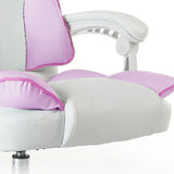 Adjustable Pink Ergonomic Swivel Recline Boss Office Chair Image - 13