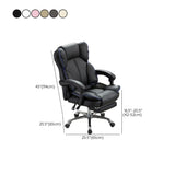 Adjustable Pink Ergonomic Swivel Recline Boss Office Chair Image - 30