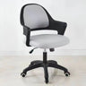 Adjustable Pink Ergonomic Upholstered Swivel Office Chair Image - 3