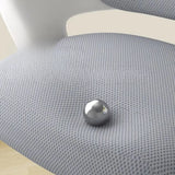 Adjustable Pink Ergonomic Upholstered Swivel Office Chair Image - 5
