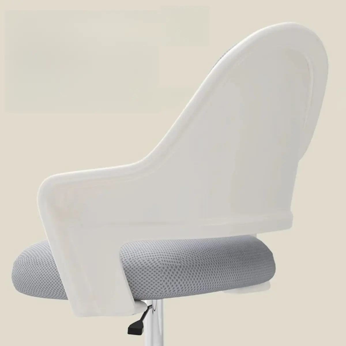 Adjustable Pink Ergonomic Upholstered Swivel Office Chair Image - 6