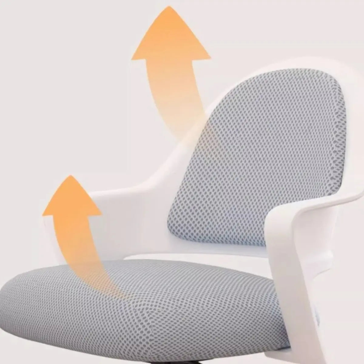 Adjustable Pink Ergonomic Upholstered Swivel Office Chair Image - 7
