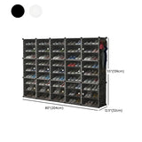Adjustable Plastic Hallway White Medium Shoe Storage Image - 48