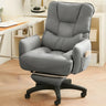 Adjustable Recliner Faux Leather Office Chair with Headrest Image - 10