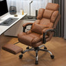 Adjustable Recliner Swivel Leather Office Chair with Wheels Image - 10