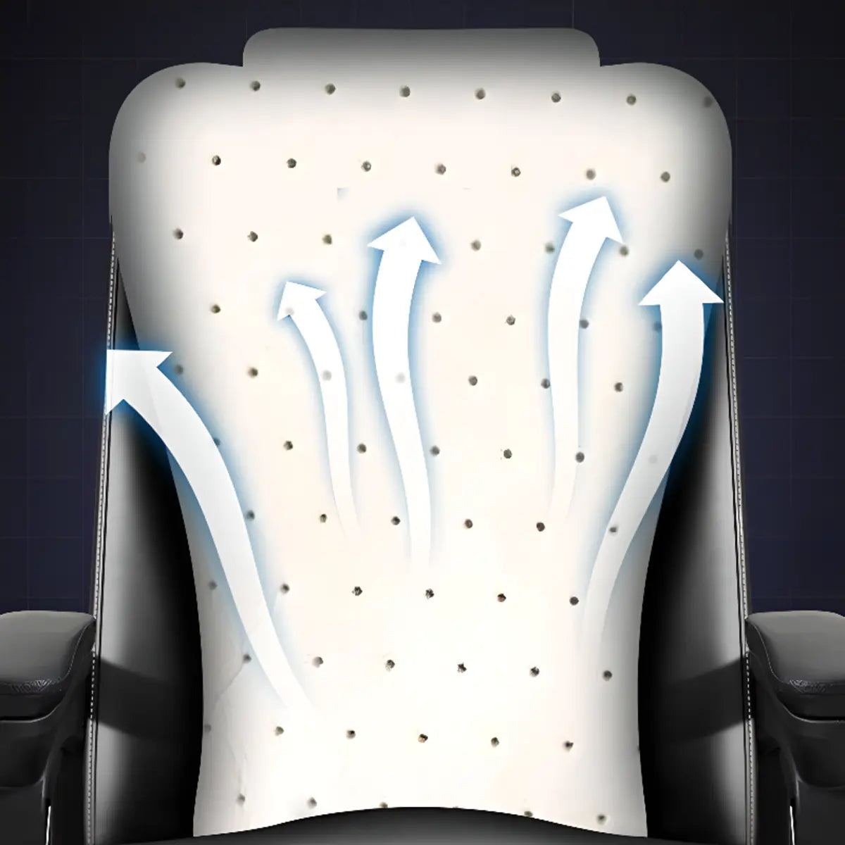 Adjustable Reclining Leather Office Chair with Leg Rest Image - 7