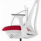 Adjustable Red Seat Ergonomic Swivel Mesh Office Chair Image - 14