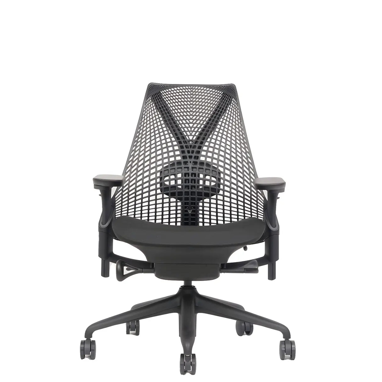 Adjustable Red Seat Ergonomic Swivel Mesh Office Chair Image - 2