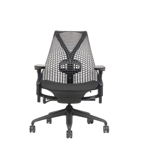 Adjustable Red Seat Ergonomic Swivel Mesh Office Chair Image - 2