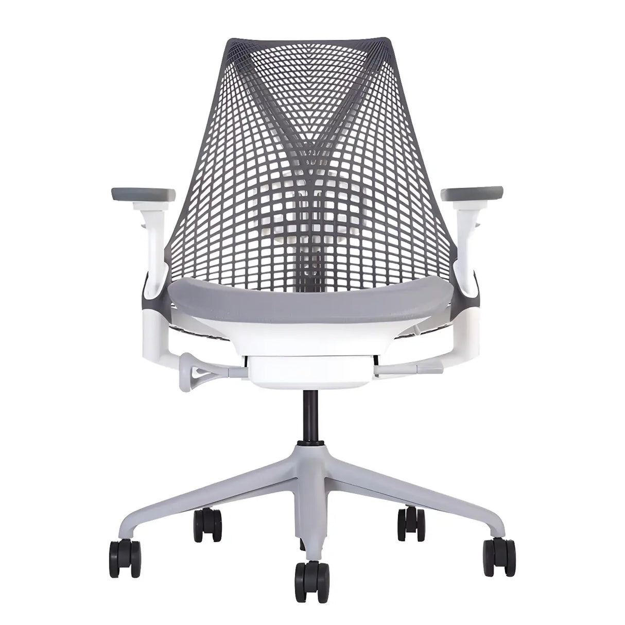 Adjustable Red Seat Ergonomic Swivel Mesh Office Chair Image - 3