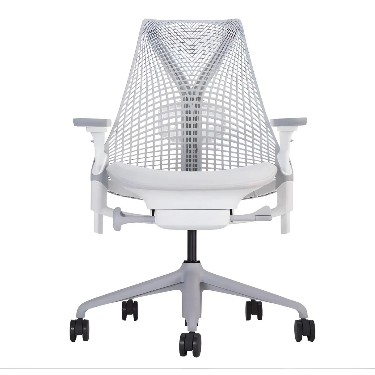 Adjustable Red Seat Ergonomic Swivel Mesh Office Chair Image - 5