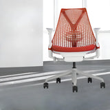 Adjustable Red Seat Ergonomic Swivel Mesh Office Chair Image - 6