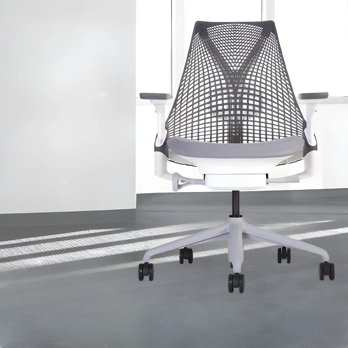 Adjustable Red Seat Ergonomic Swivel Mesh Office Chair Image - 8