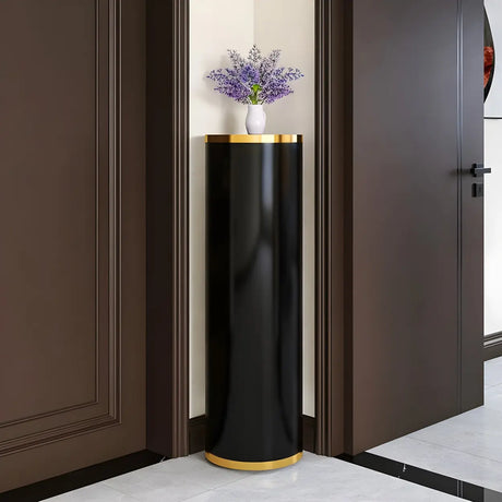 Adjustable Round Metal Corner Black Medium Shoe Rack Image - 1