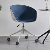 Adjustable Seat Height Ergonomic Fabric Wheels Office Chair Image - 15