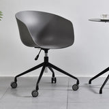 Adjustable Seat Height Ergonomic Fabric Wheels Office Chair Image - 17