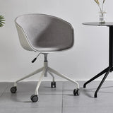 Adjustable Seat Height Ergonomic Fabric Wheels Office Chair Image - 7