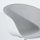 Adjustable Seat Height Ergonomic Fabric Wheels Office Chair Image - 8