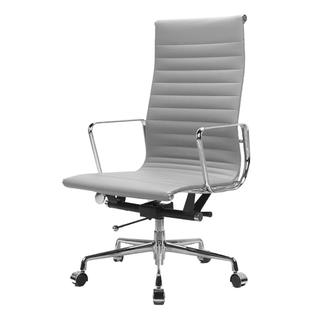 Adjustable Seat Height Ergonomic Faux Leather Office Chair Image - 3