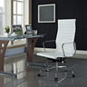 Adjustable Seat Height Ergonomic Faux Leather Office Chair Image - 4