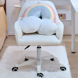 Adjustable Seat Height Swivel Ergonomic Fabric Office Chair Image - 6