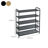 Adjustable Shelves Metal Hallway Gold Multi-tier Shoe Rack Image - 41