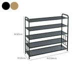 Adjustable Shelves Metal Hallway Gold Multi-tier Shoe Rack Image - 42