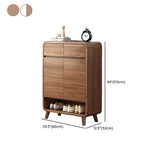 Adjustable Shelves Wood Entryway White Shoe Storage Cabinet #size