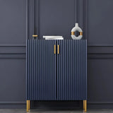 Adjustable Shelves Wood White Large Closed Back Shoe Cabinet Image - 26