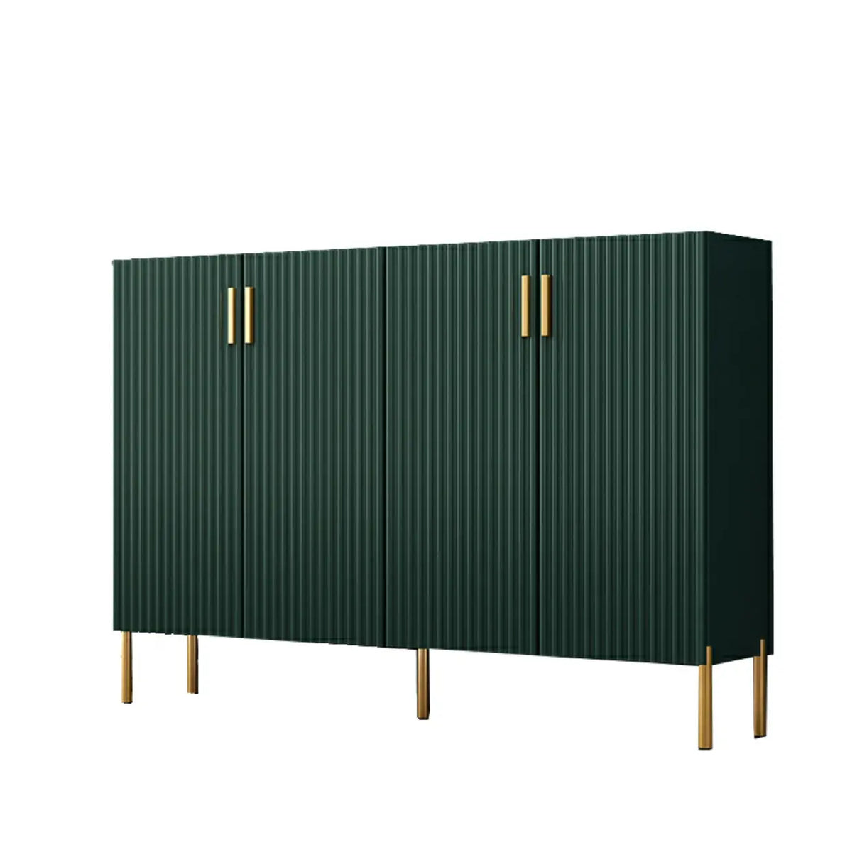 Adjustable Shelves Wood White Large Closed Back Shoe Cabinet Image - 9