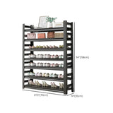 Adjustable Simple Shelf Metal Entryway Storage Shoe Rack Image - 20